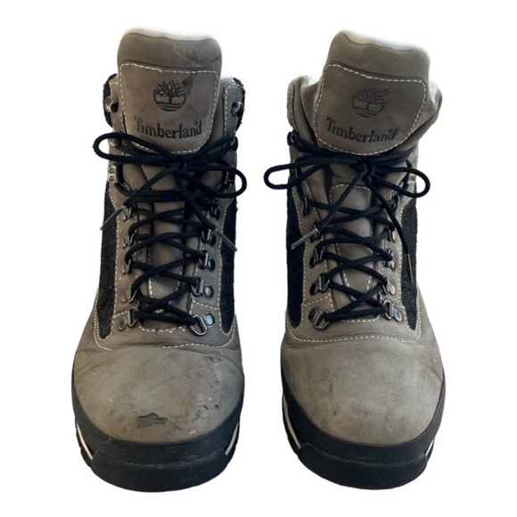 Timberland Boots Hiking Euro Hiker Winter Hiking Boots Tan Grey Black Size 11 - Picture 8 of 16